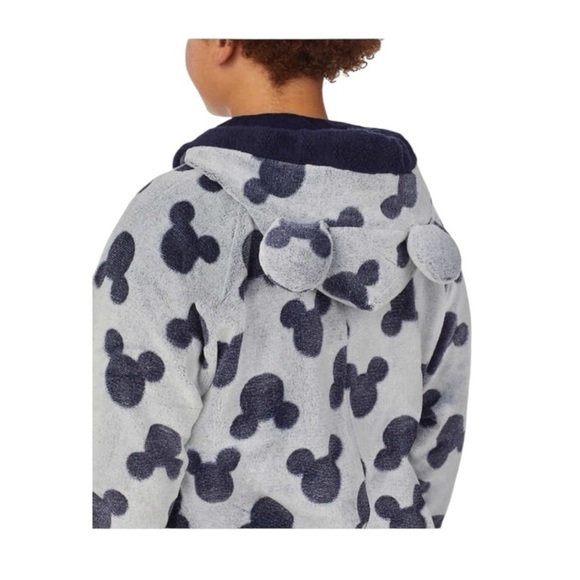 Disney Mickey Mouse-Print Fleece Onesie. Size Small. - Picture 4 of 16